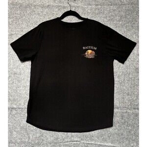 Baitium Mens XL Black Octopus Graphic Fishing T-Shirt Short Sleeve Stretch
